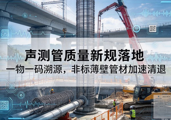 蚌埠声测管质量新规落地，一物一码溯源，非标薄壁管材加速清退